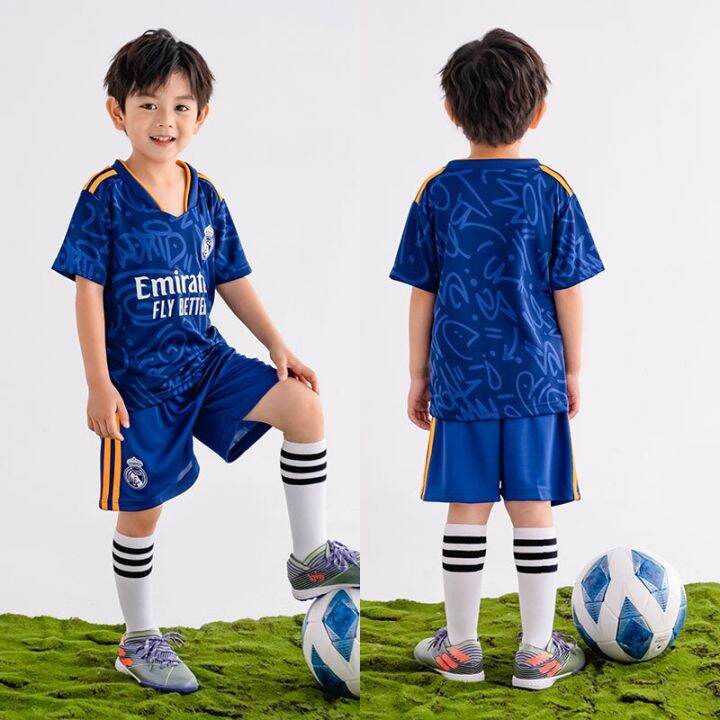 21-22-r-madrid-football-jersey-set-kids-boys-girls-soccer-clothes-kits