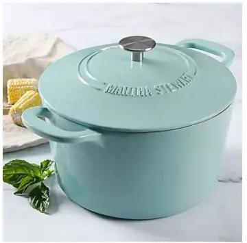 Gibson Home Campton 0.3qt. Mini Round Cast Iron Casserole Dutch Oven with  Lid & Wooden Base