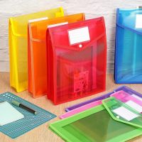 ► Folder Envelope Expansion File Wallet Storage File Folder With Snap Buckle And Pocket A4 A5 Size Waterproof Transparent File Bag