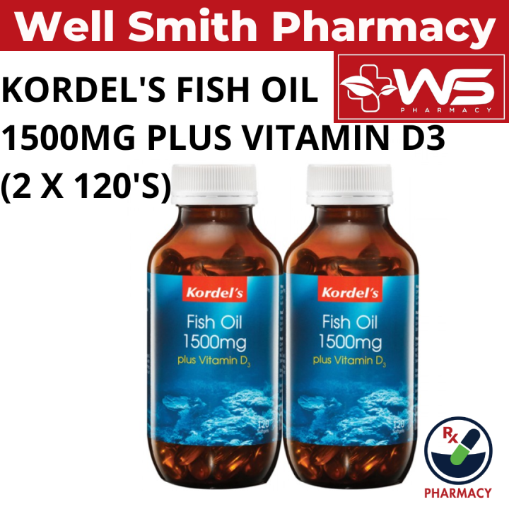 KORDEL'S FISH OIL 1500MG PLUS VITAMIN D3 Lazada