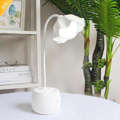USB Charging Reading LED Student Dormitory Study Desk Plug Ins Girl Heart Bedroom Bedside Lighting Eye Protection Table Lamp