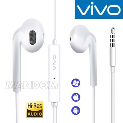 VIVO XE680 Earphone หูฟัง หูฟังวีโว่ หูฟังแบบสอดหู VIVO Earphone มีสมอลทอล์คในตัว