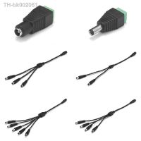 ☽❈☏ DC Power Splitter Cable 5V 12V 5.5mm 2.1mm 1 To 2/3/4/5/6 Way Power Adapter Connector Cord For LED Strip Lighting CCTV Camera