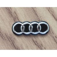 5 pcs 16*6mm Car Key Shell Sticker Logo For Audi Emblem Badge Aluminum DIY metal sticker car key logo Black white color