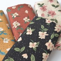 140x50cm Koshibo Gardenia Fabric Floral Cotton Cloth Diy Summer Clothes Clothing Pajamas Lining 4 color can be chiose