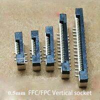 20PCS 0.5mm pitch FFC/FPC vertical socket connector with lock patch cross misaligned feet 4P-60P