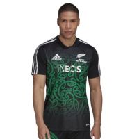 ขายเสื้อคุณภาพดีที่สุด 2022 Mens Maori All Black Shirt Rugby Jersey Performance Shirt