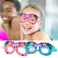 Swimming Goggles Anti-fog Waterproof Girl Cartoon Pool Glasses With Earplug For KIDS Children Sports Diving Eyewear Goggles