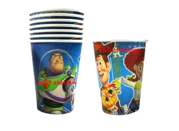 10pcs TOY STORY BUZZ LIGHTYEAR WOODY JESSIE THEMED BIRTHDAY DISPOSABLE ...