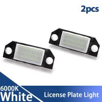 ไฟป้ายทะเบียนรถยนต์12V LED โคมไฟสีขาวประกอบแผ่นไฟสัญญาณท้ายสำหรับ Ford Focus 2 MK2 2003-2008 C-MAX