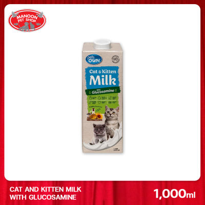 [MANOON] PETS OWN Cat & Kitten Milk with Glucosamine เพ็ทส์ โอน นมสำหรับลูกแมวและแมวโต ขนาด 1000 มล.