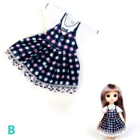 เสื้อผ้าตุ๊กตา16ซม. สำหรับ1/12 Ob11แบบ BJD ชุดสำหรับตุ๊กตาเครื่องแต่งกายเด็กผู้หญิงของเล่นของขวัญ