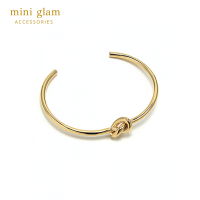 Miniglam Petite Knot Cuff Bracelet กำไลข้อมือผูกเงื่อนสีทอง ขนาดเล็ก