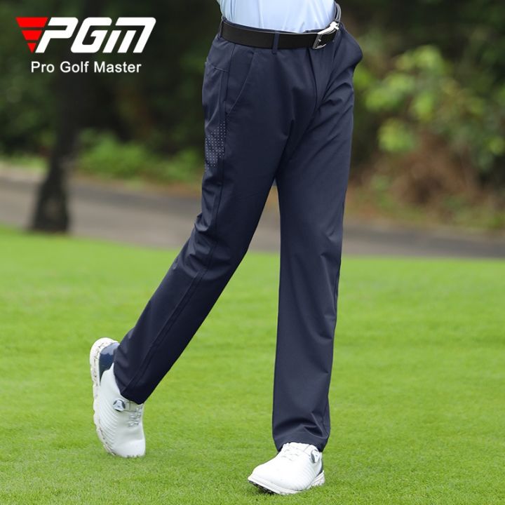 pgm-new-product-golf-pants-mens-trousers-sports-ball-elastic-refreshing-comfortable-breathable-holes-clothing-golf