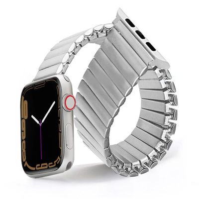 Luxury Strap for Apple Watch ultra 49mm Bands 38/42mm 40mm 44 mm Elastic Solo Loop bracelet Iwatch Series 8 7 6 5 4 Se 41/45mm Straps