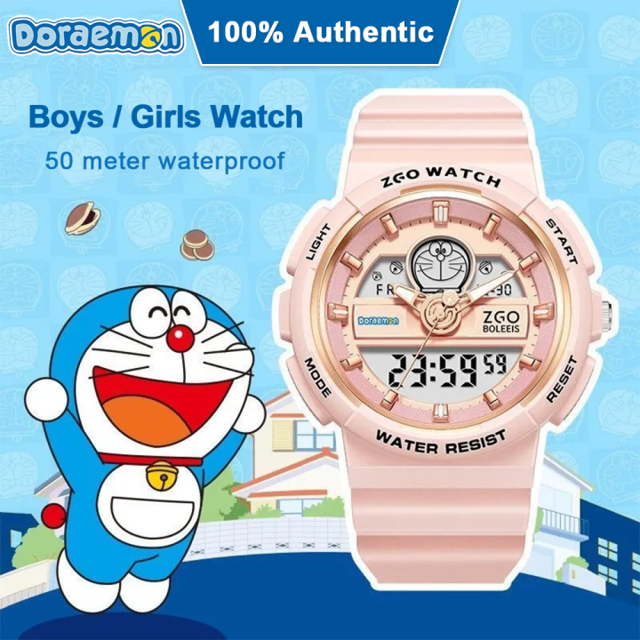 42-3มม-ของแท้-doraemon100-นาฬิกาโดราเอมอนสำหรับเด็กผู้หญิงนาฬิกากันน้ำนาฬิกาดิจิตอลสำหรับเด็กของขวัญวันเกิดเด็กชาย-8632