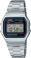 Casio Mens A158WA-1DF Stainless Steel Digital Watch