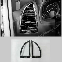 2pcs For Nissan Armada Patrol Y62 2017-2020 Carbon fiber Matte Inner Dashboard Side Air Condition Vent Cover Trim