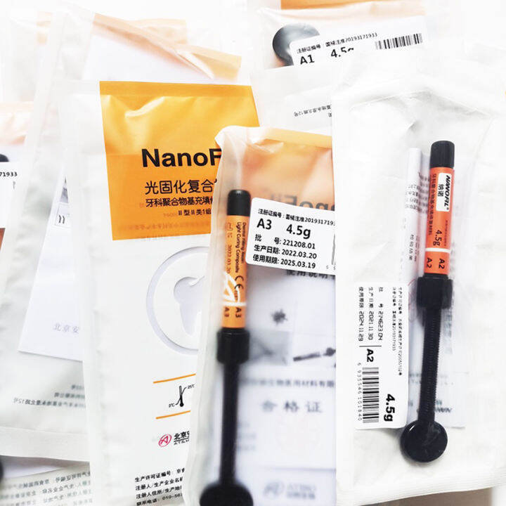 4.5g/pcs light curing composite A1 A2 A3 A3.5 Dental filling and