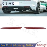 X รถสำหรับ Ford Mustang 2018ไฟเบรกหลังรถแต่งรถซ้ายขวาอุปกรณ์เสริมรถยนต์สะท้อน Bemper Belakang