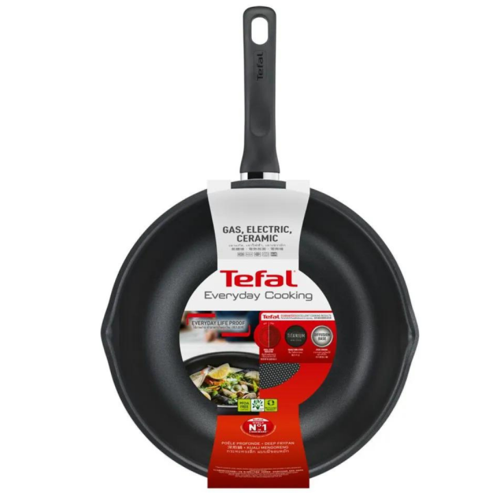 tefal-กระทะก้นลึก-everyday-cooking-ขนาด-28-ซม-ขอบ-2-หยัก-เคลือบกันติดไทเทเนียม-รอบขัด-16-000-รอบ-กระทะทีฟาล์ว-กระทะขอบหยัก