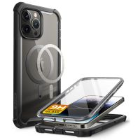 I-blason Ares เคสโทรศัพท์มือถือแบบใส สองชั้น พร้อมกระจกนิรภัยกันรอยหน้าจอ สําหรับ iPhone 14 Pro MagSafe 6.1 นิ้ว (2022) de