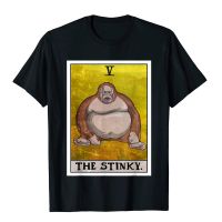 【ระบาย อากาศ】 Th Stinky Meme Tarot Card Uh Oh Stinky Monkey T-Shirt Cotton Tops Shirts For Men Customized T Shirts Birthday Presiiling