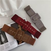 WCYC Women Elastic Luxurious For Coat Sweater Leather Strap Wide Belt Waist Belts Dress Waist