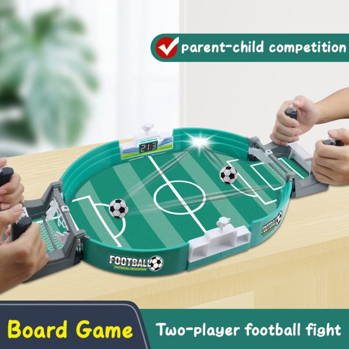 เกมกระดานฟุตบอลโต๊ะฟุตบอลสำหรับปาร์ตี้ครอบครัวโต๊ะฟุตบอลของเล่นเด็กเกมสมองกลางแจ้ง