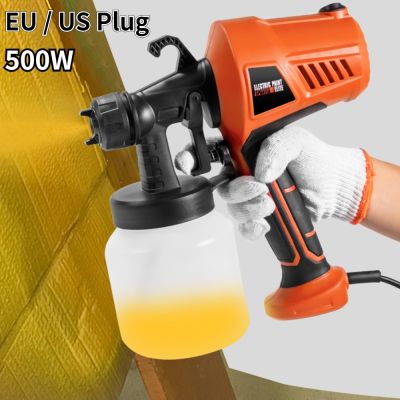 ❈▪☸ 500W/800ML Electric Spray Gun Household DIY Paint Sprayer with Paint Pot Electric Spray Machine Flow Control Airbrush Power Tool