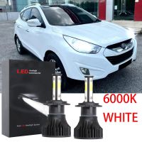 หลอดไฟหน้ารถยนต์ LED 6000K สีขาว แบบเปลี่ยน สําหรับ Hyundai Tucson LM 2010 2011 2012 2013 (1 คู่) ปลั๊กแอนด์เพลย์