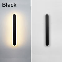 Modern Minimalist Long Strip Led Wall Lamp for Living Room TV Background Decoration Black Golden Sconce Light Indoor Fixtures