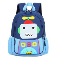 【Hot Sale】 New printed cartoon robot childrens backpack male and female baby anime nylon kindergarten school bag