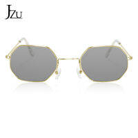 2021 Ladies hexagon sunglasse metal Women Brand Designer Fashion Rimless Clear Ocean Lenses Sun Glasses UV400