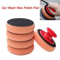 6PCS Car Wash Wax Polish Pad Polishing Pad Sponge Car Cleaning Cloth Microfiber For Auto Polisher Waxing Sponge With Handle