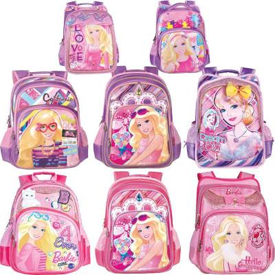 Barbie Backpack for kids Student Large Capacity breathable Printing Fashion Personality Multipurpose Bags