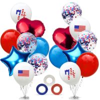 [HOT MAKXJWIGO 542] 1เซ็ตอเมริกันสหรัฐอเมริกาวันประกาศอิสรภาพลูกโป่งตกแต่งของกรกฎาคม4th ครบรอบรักชาติเลื่อมบอลลูนอเมริกันธงลูกโป่งตกแต่ง