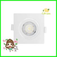 ดาวน์ไลท์ LED SHINING LCSC00727 7 วัตต์ WARMWHITE 3 นิ้ว สีขาว เหลี่ยมDOWNLIGHT LED SHINING LCSC00727 7W WARMWHITE 3" SQUARE WHITE **ราคารวม Vat แล้วค่ะ ไม่มีบวกเพิ่ม**