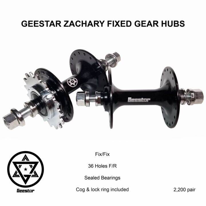 Geestar Zachary Fixed Gear Hubs Sealed Bearing 36 holes Fix / Fix Fixie