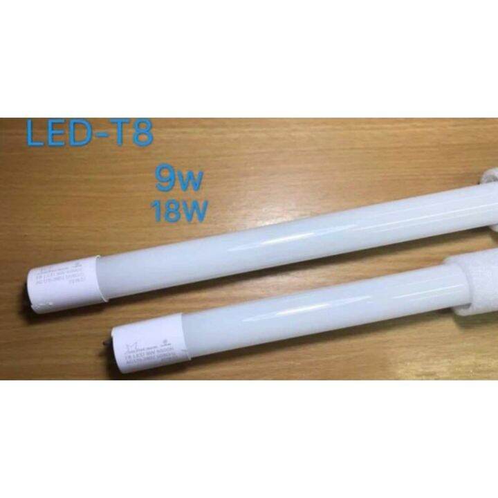 พร้อมส่ง-โปรโมชั่น-หลอดไฟ-led-t8-9w-18w-แสงสีขาว-หลอดไฟ-ledพร้อมรางขาหลอด-ส่งทั่วประเทศ-หลอด-ไฟ-หลอดไฟตกแต่ง-หลอดไฟบ้าน-หลอดไฟพลังแดด