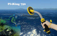 Pi-iking 750 30m Targeting Pinpointer Pulse Induction (PI) Underwater Metal Detector Waterproof Vibrator