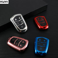 TPU รถ Smart Remote Key Case ผู้ถือฝาครอบ Protector Shell สำหรับ Cadillac ATS XTS XT5 XT4 CT6 XT6รถพวงกุญแจอุปกรณ์เสริม