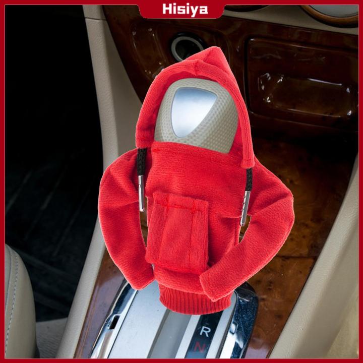 Hisiya Automotive Gear Shift Knob Cover Funny Hoodie Cool Shifter Knob  Hoodie Cover Red