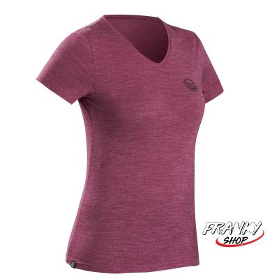 [พร้อมส่ง] เสื้อยืดผ้าเมอริโนสำหรับผู้หญิง Womens Short-Sleeved Merino Wool Trekking Travel T-Shirt TRAVEL 100