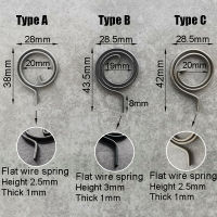 28มิลลิเมตรลวดแบนล็อคประตูจับขดลวดสปริงสำหรับประตูประเภท A ประเภท B ประเภท C