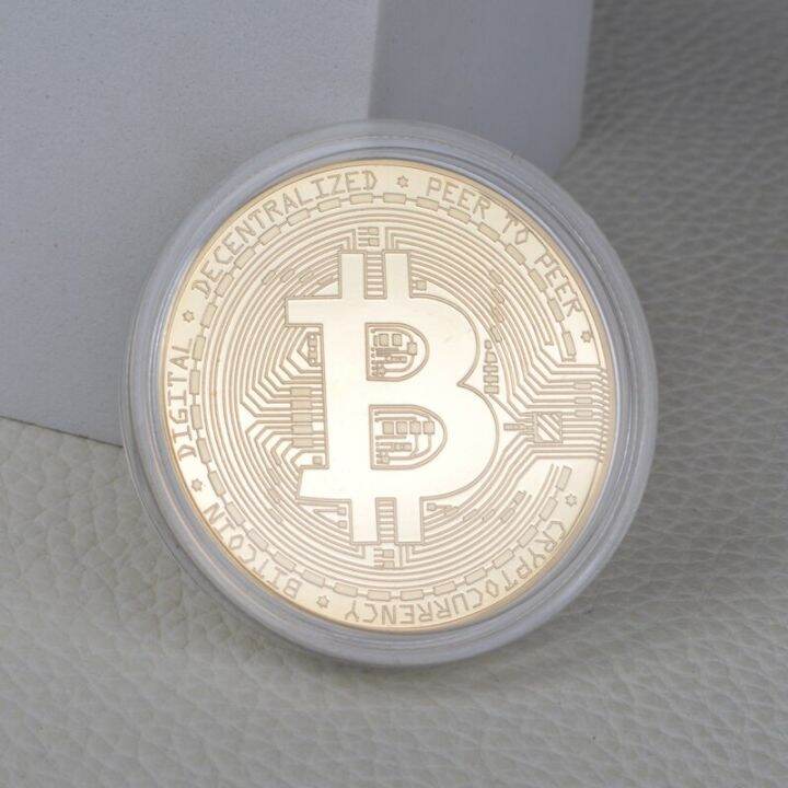 gold-plated-bitcoin-art-medal-souvenir-exquisite-gift-collectible-physical-metal-multicolor-coins-encrypted-commemorative-coins