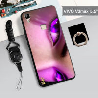 เคสนิ่มสำหรับ VIVO V3 MAX เคสโทรศัพท์ขนาด5.5นิ้วคลุมทั้งหมด2022ฝามีที่ถือวงแหวนและเชือกโทรศัพท์กันรอยขีดข่วนใหม่