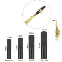 เรซิ่นพลาสติก Sax กกความแข็งแรง2.5สำหรับอัลโตเทเนอร์โซปราโนแซกโซโฟนคลาริเน็ตปากเป่ากก Sax อุปกรณ์เรซิ่นสีดำ