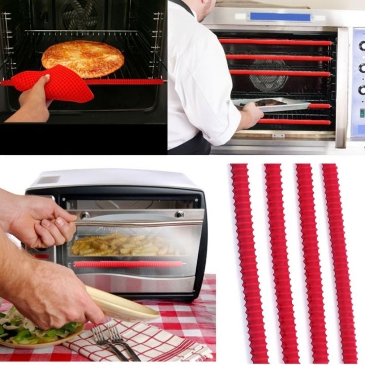 Oven Rack Protectors Heat Resistant Silicone Guard Shield Shelf Edge Burn  Protection Kitchen Avoid Scalding Protector Tool