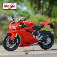 Maisto 1:12 DUCATI 1199โมเดลรถจักรยานยนต์กีฬาอัลลอยด์แบบหล่อขึ้นรูปโลหะสำหรับการแข่งขันมอเตอร์ไซค์จำลองของขวัญของเล่นเด็กผู้ชาย